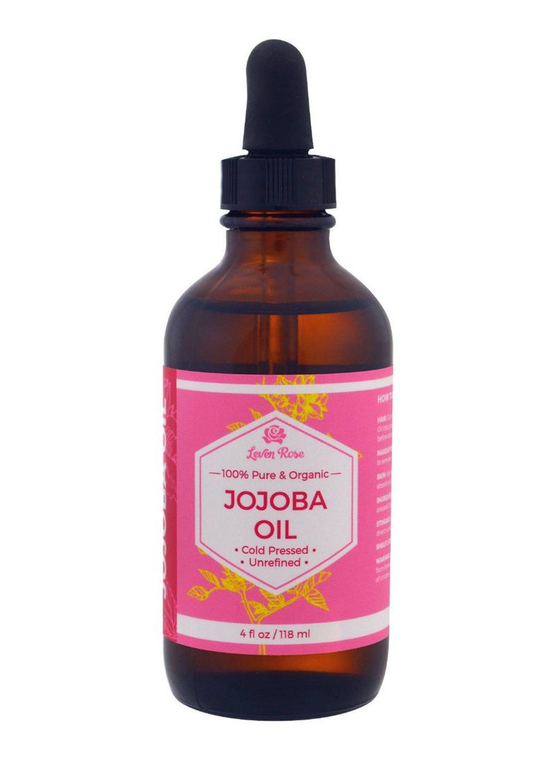 ليفن روز زيت جوجوبا عضوي غير مكرر ومعصور على البارد 118ملليلتر - Image 1