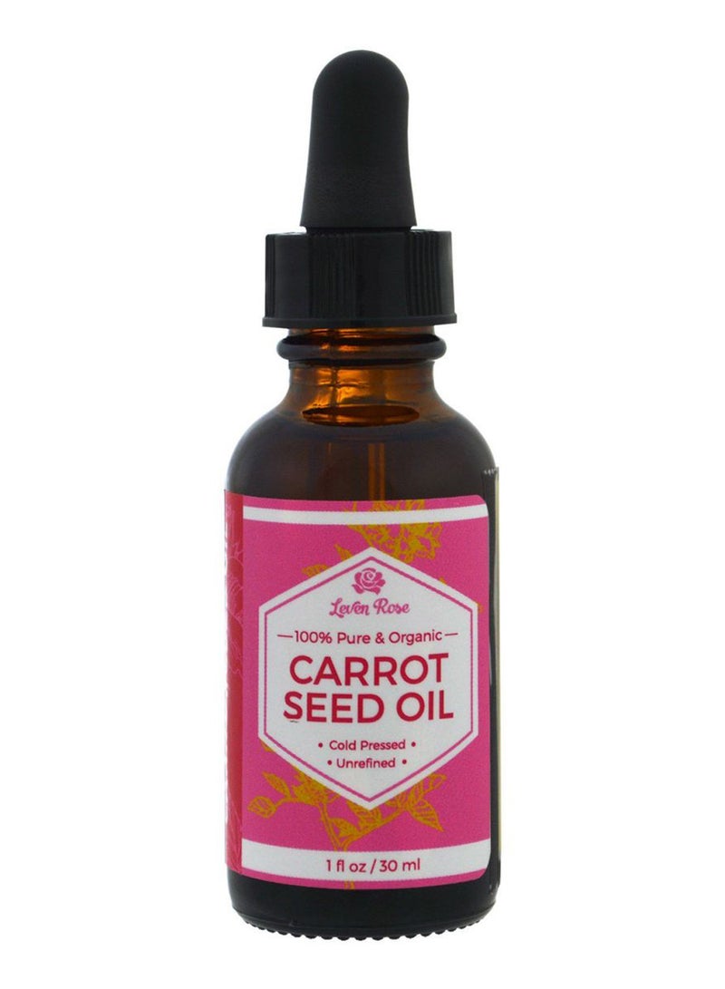 Leven Rose Organic Cold Pressed Unrefined Carrot Seed Oil 30ml - Image 1