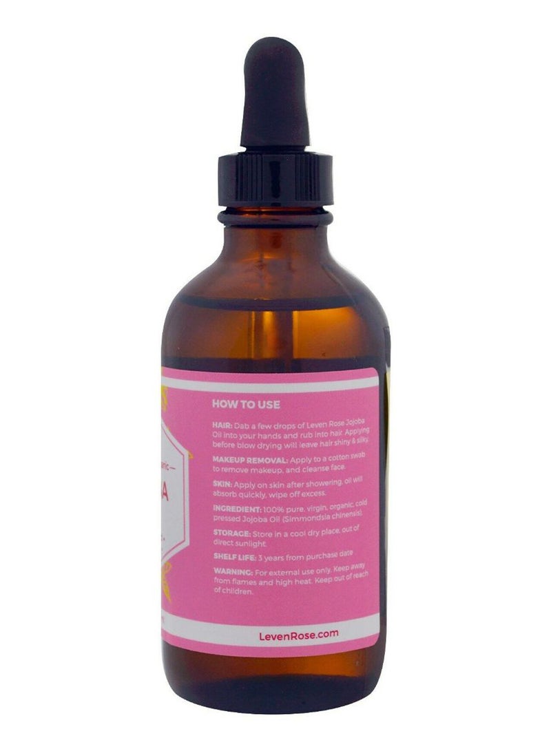 ليفن روز زيت جوجوبا عضوي غير مكرر ومعصور على البارد 118ملليلتر - Image 2