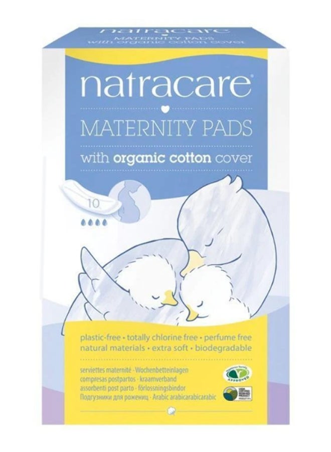 10-Piece Organic Maternity Pad Set 16.5 x 6.9cm - v1582304781/N34623058A_1