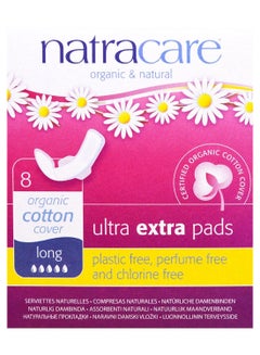 NATRACARE 8-Piece Ultra Extra Sanitary Pad Set Long 