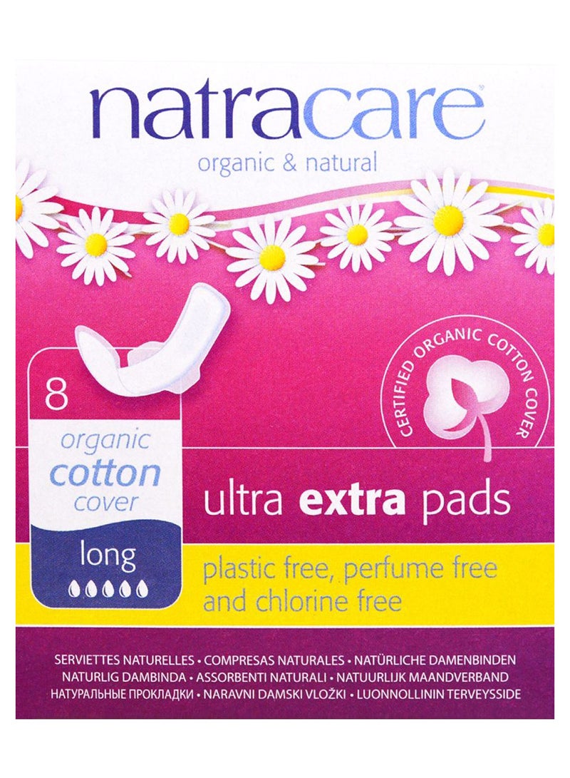 ناتراكير مجموعة فوط صحية ألترا إكسترا مكونة من 8 قطع Long