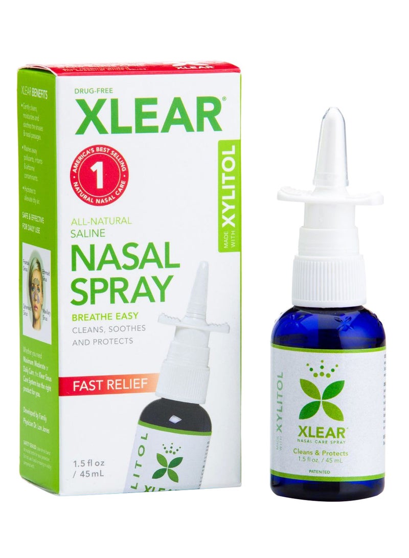 Xlear Fast Relief Saline Nasal Spray With Xylitol 45ml
