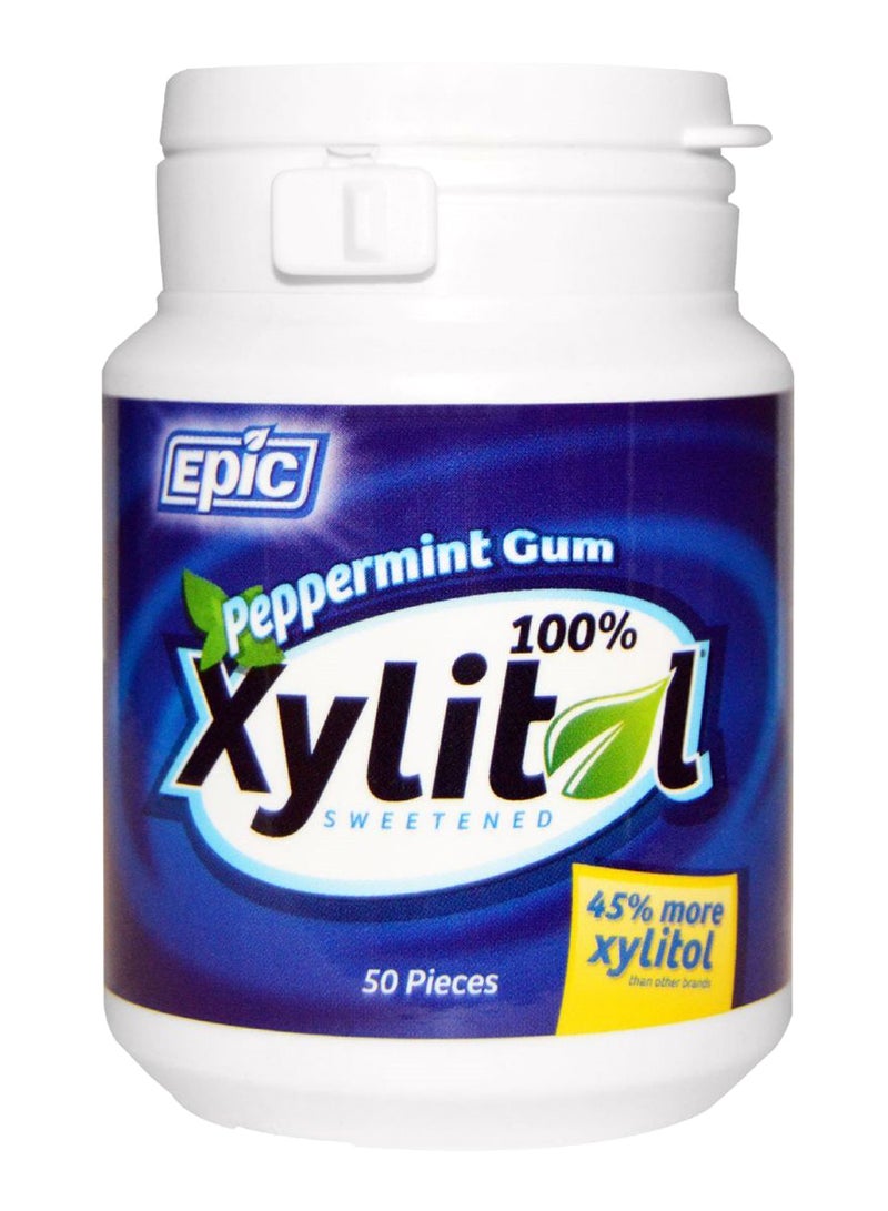 Epic 50-Piece Peppermint Flavour Xylitol Sweetened Gum Set 75grams