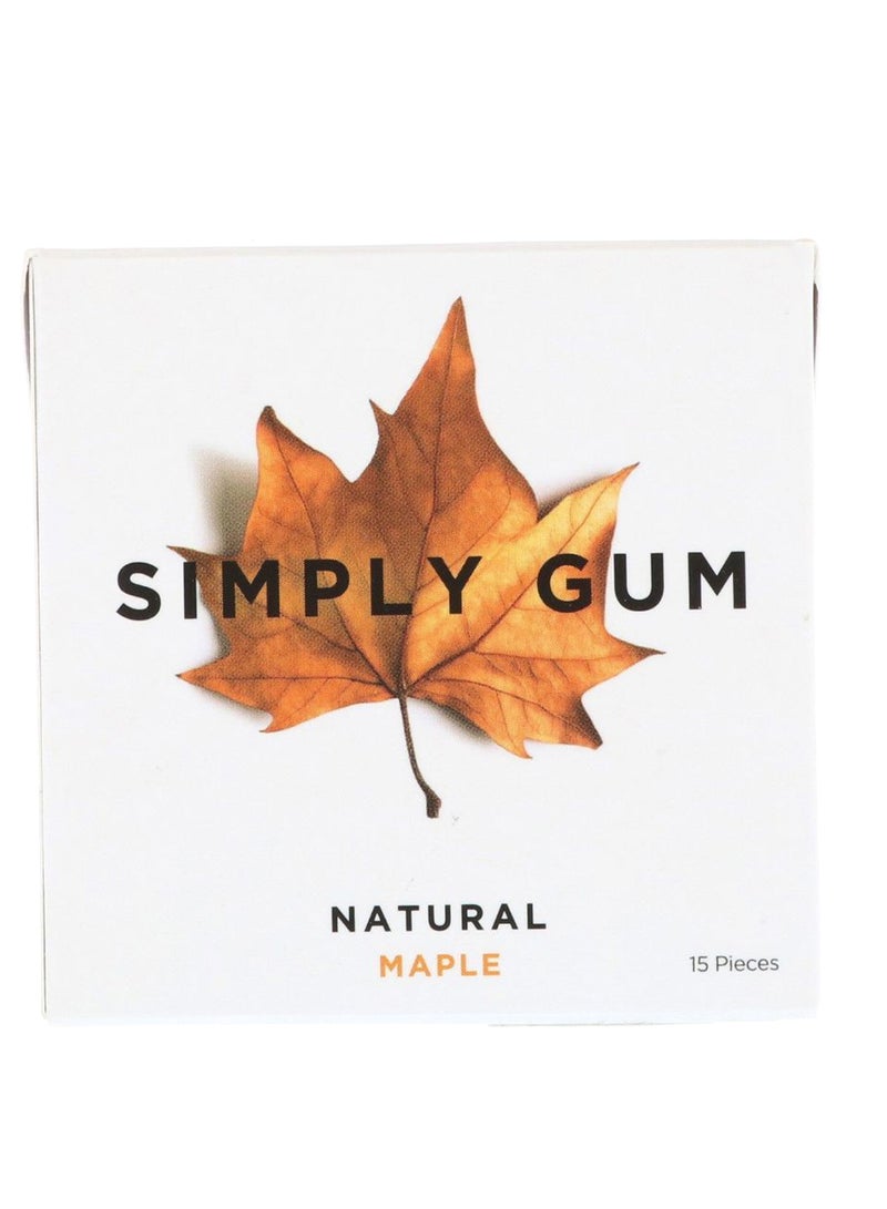 15-Piece Natural Maple Gum Set 50grams
