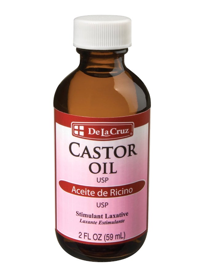 De La Cruz Pack Of 2 Stimulant Laxative Castor Body Oil 59ml 