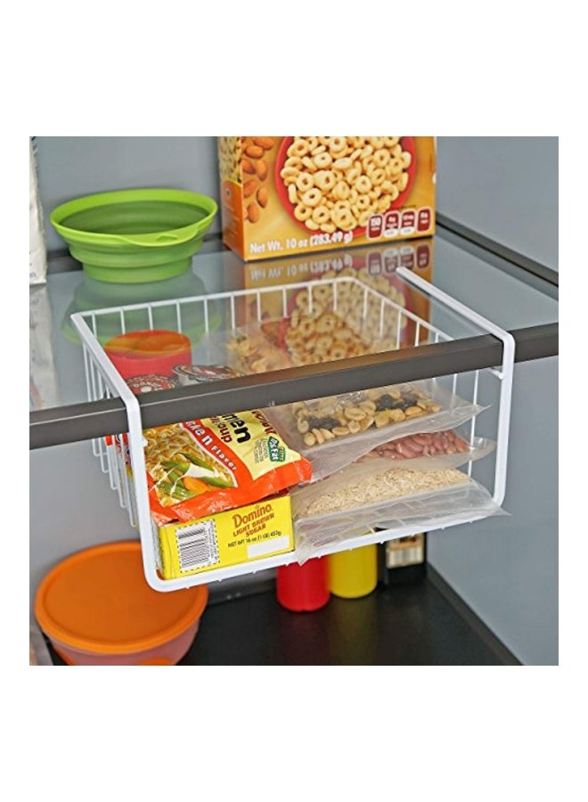 Southern Homewares 4-Piece Wire Under Shelf Storage Basket Set White  - Image 4