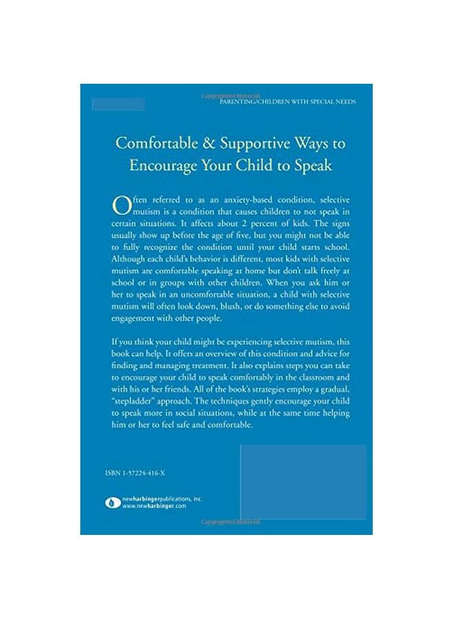 Helping Your Child With Selective Mutism: Practical Steps To Overcome A Fear Of Speaking Paperback English by Angela E. McHolm - 01 August 2005  - Image 2