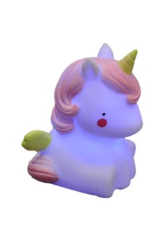 Unicorn Pattern Night Lamp White 8.5 x 12.5 x 10cm