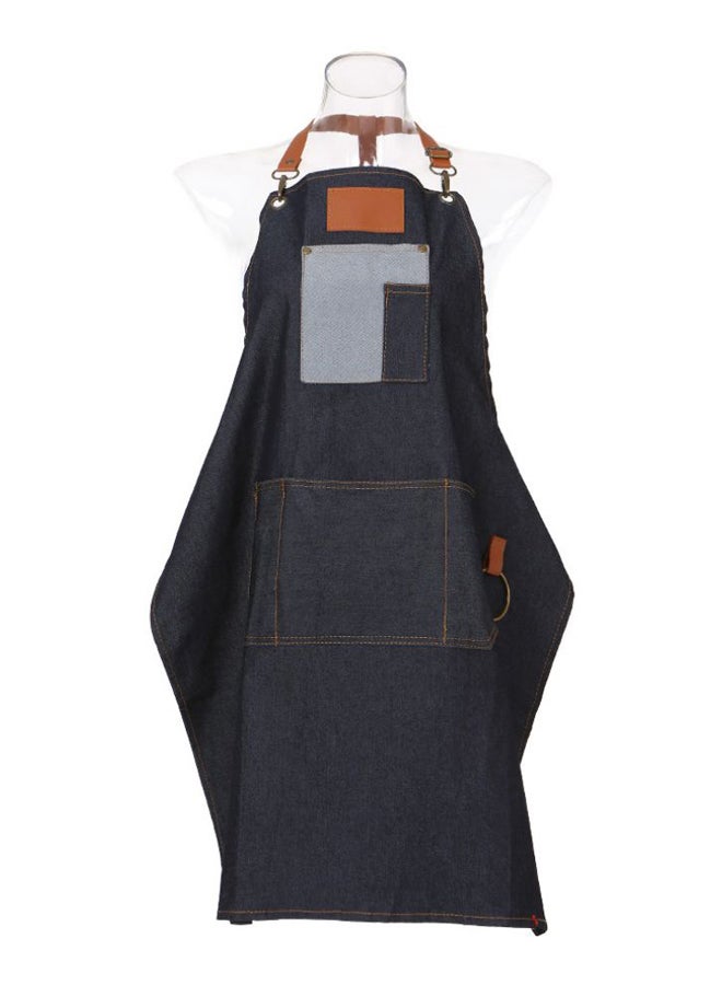 آنسيلف مئزر لقص الشعر للصالونات أسود/بني 79 x 65سم