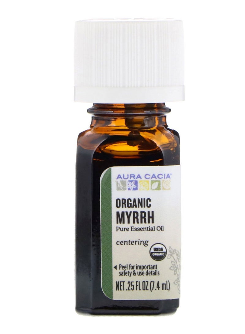 Aura Cacia Organic Myrrh Centering Pure Essential Oil 7.4ml 