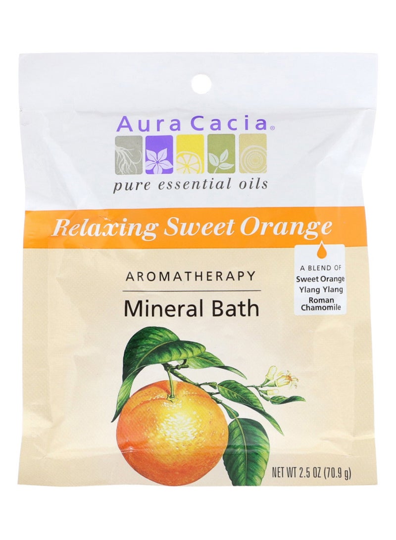 Aura Cacia Relaxing Sweet Orange Aromatherapy Mineral Bath Oil 70.9grams 