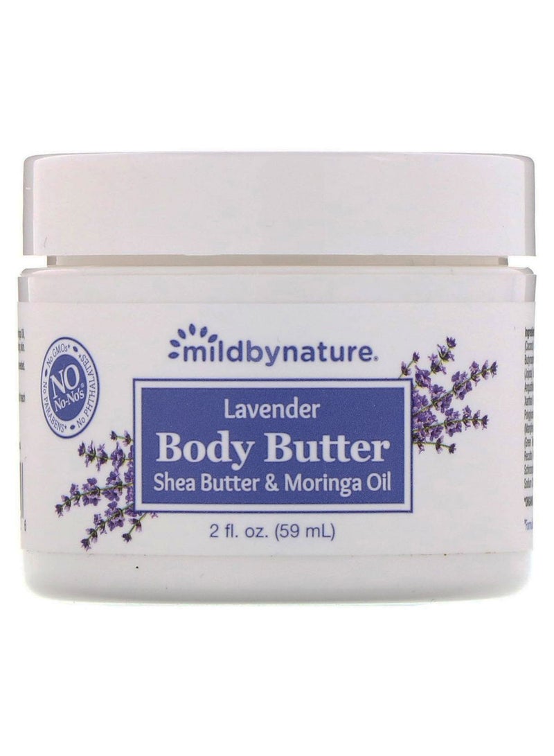 mild by Nature Shea And Moringa Oil Lavender Body Butter 59ml