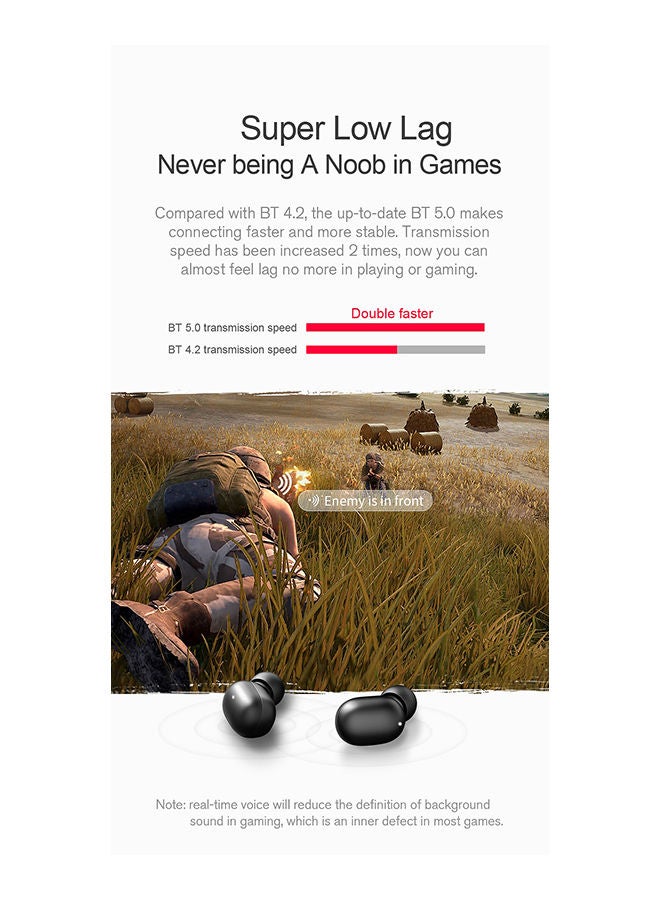 Beauenty Wireless In-Ear Earbuds Blue/Red - Image 4