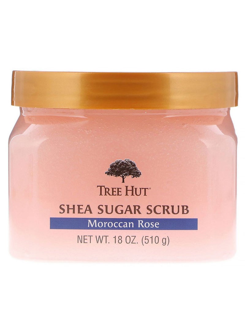 تري هت مقشر السكر بالشيا والورد المغربي وردي 510جرام