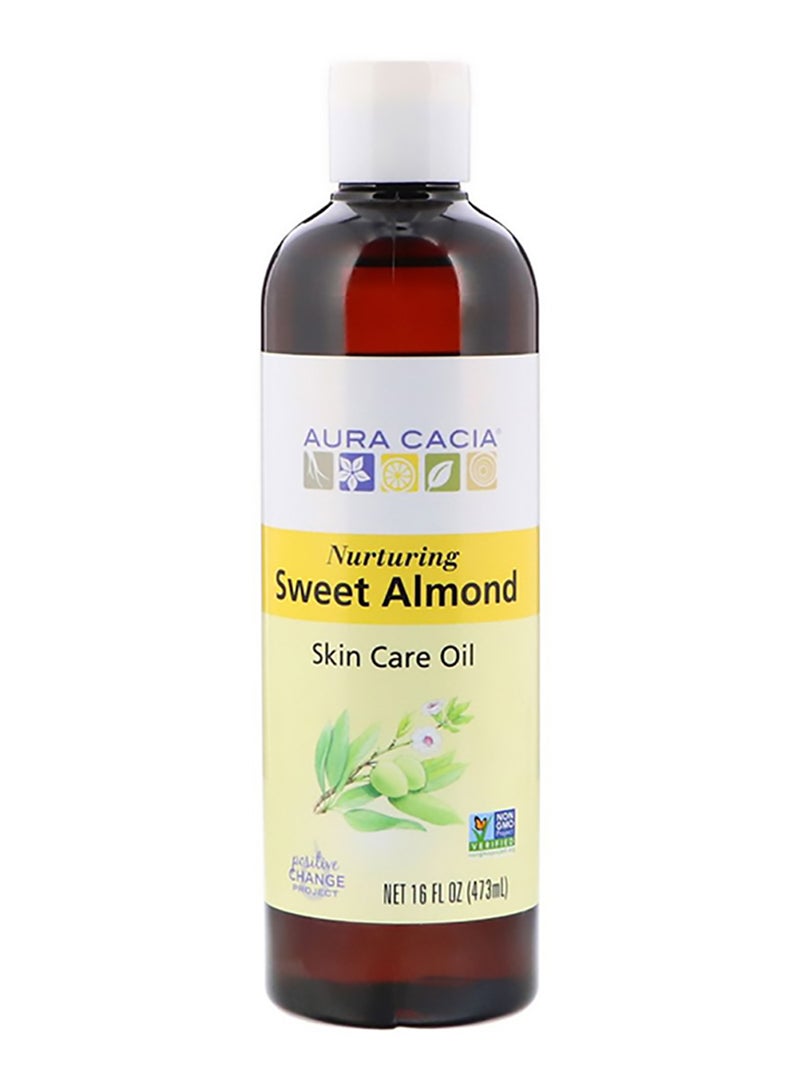 Aura Cacia - Nurturing Sweet Almond Skin Care Oil 473ml - Image 1
