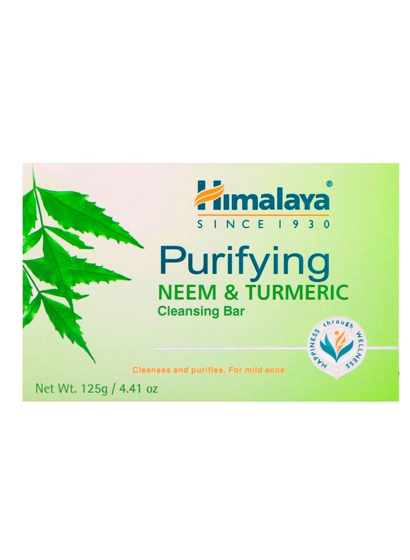Purifying Neem And Turmeric Cleansing Bar 125grams