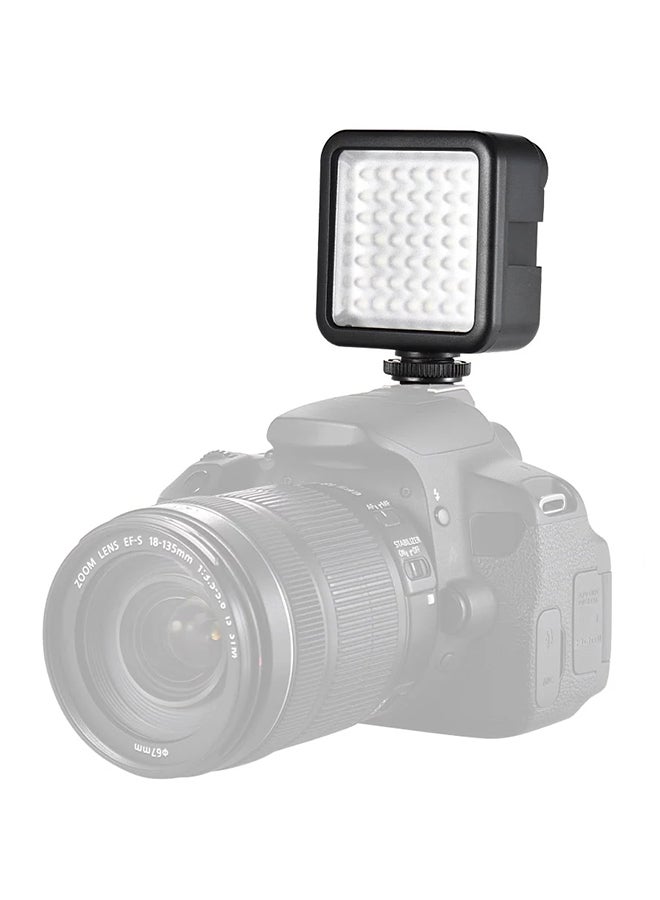 Mini Interlock Camera LED Panel Light Black