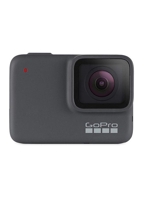 Hero7 Sports Digital Action Camera With 12MP, 4K60/1080p240 Video Resolution 8x Slo-Mo Wi-Fi + Bluetooth GPS Enabled Water Resistant Grey
