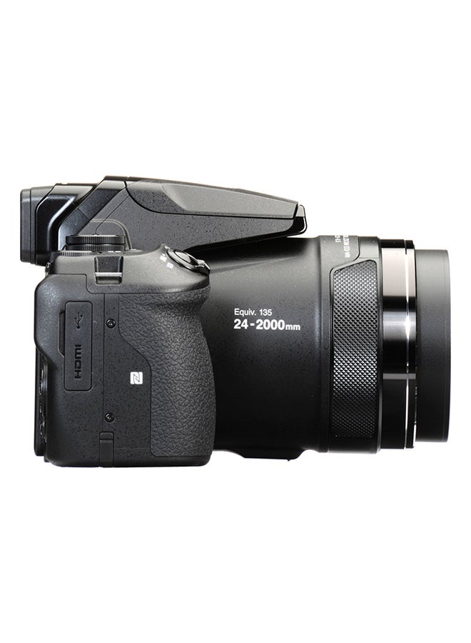 Coolpix P900 Point And Shoot Camera 83x Wide Optical Zoom-NIKKOR ED Glass Lens 16MP With Vari-angle LCD Screen, Built-in Wi-Fi, NFC, GPS And Accessory Bundle