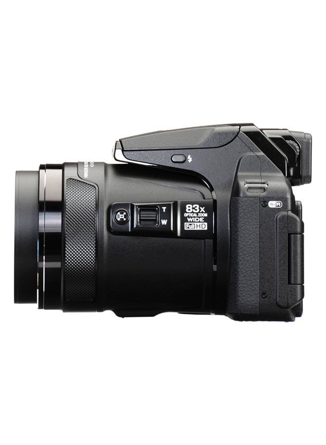 Coolpix P900 Point And Shoot Camera 83x Wide Optical Zoom-NIKKOR ED Glass Lens 16MP With Vari-angle LCD Screen, Built-in Wi-Fi, NFC, GPS And Accessory Bundle