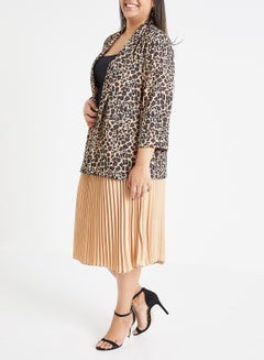 Vero Moda Curve New Rio 3/4 Sleeve Blazer Multicolour  - Image 2