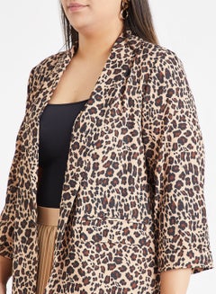 Vero Moda Curve New Rio 3/4 Sleeve Blazer Multicolour  - Image 4