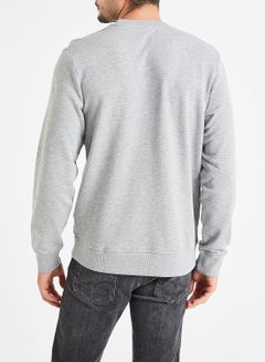 JACK & JONES Evan Crew Neck Sweatshirt Grey  - Image 3