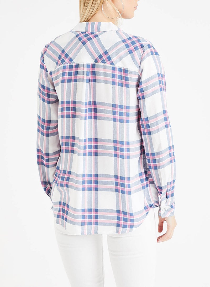 ONLY - Checkered Long Sleeve Shirt Multicolour - Image 1