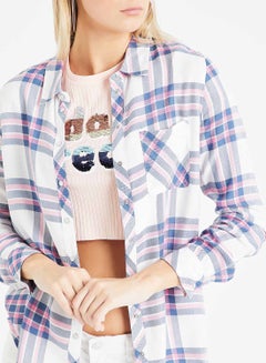 ONLY Checkered Long Sleeve Shirt Multicolour  - Image 4