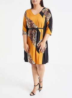 Vero Moda Curve Koikeenan 3/4 Sleeve Dress Multicolour  - Image 2