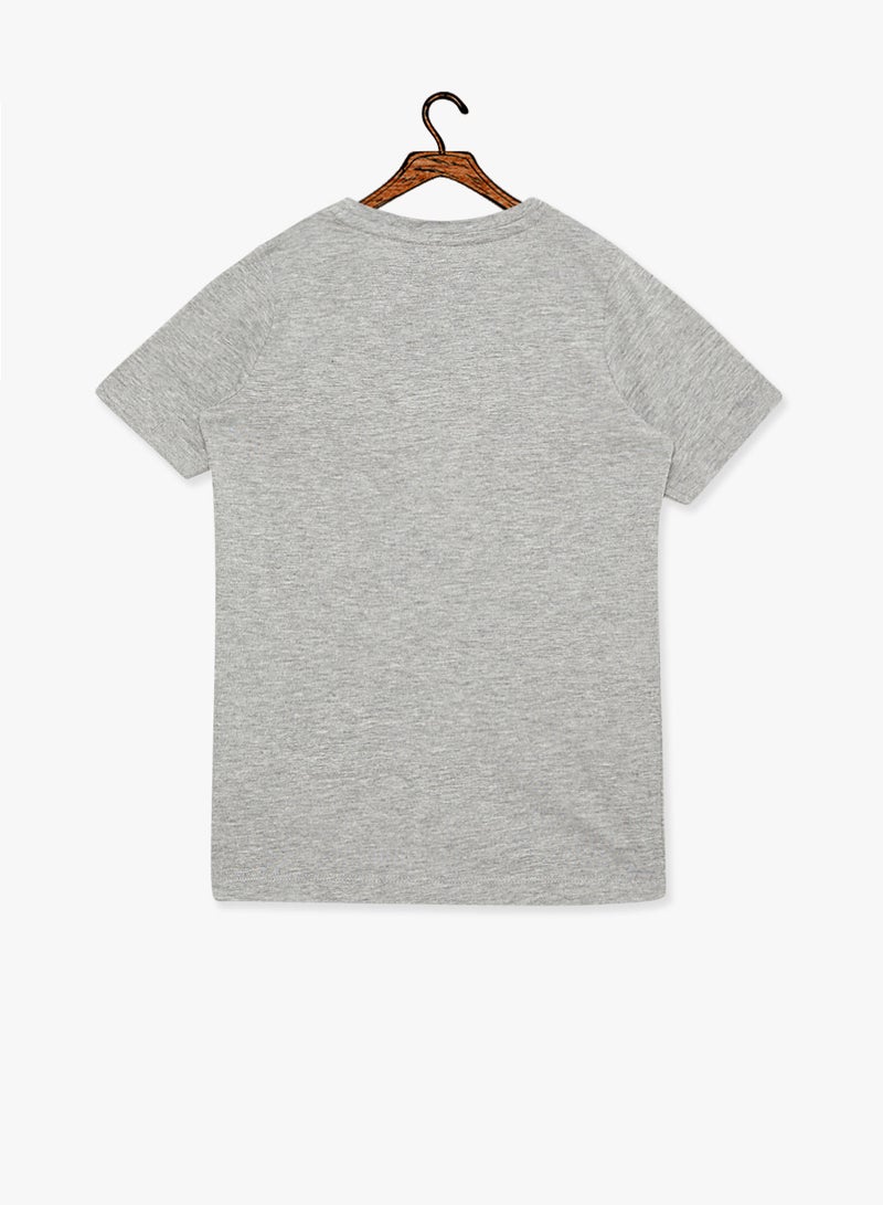 NAME IT - Kids Image Printed T-Shirt Grey - Image 1
