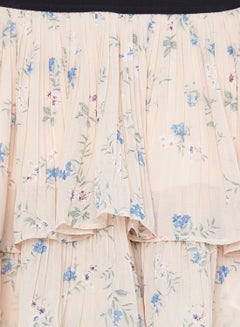 NAME IT Floral Pleated Skirt Ecru  - Image 3