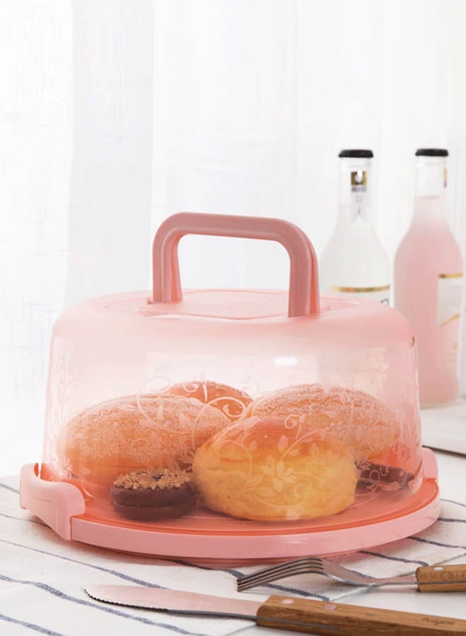 Beauenty Portable Simple Style Food Storage Box Pink 26x22x16.5cm - Image 3