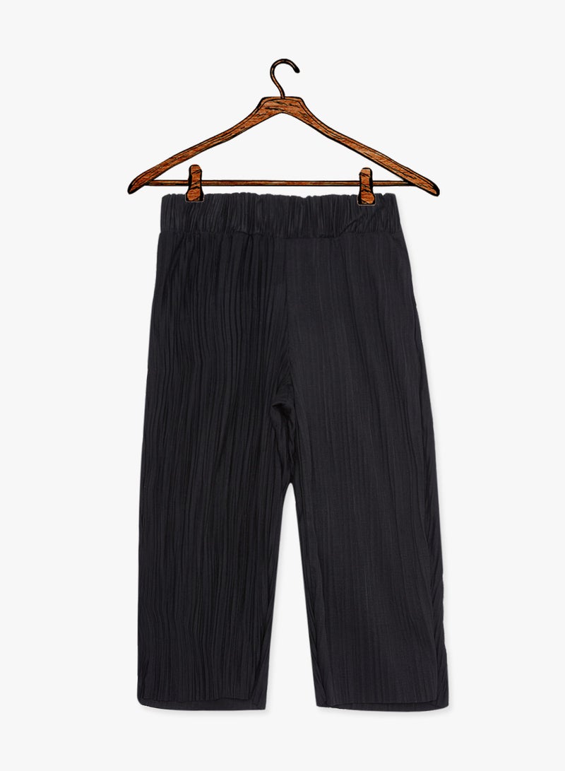 NAME IT Girls Wide Leg Pants Black  - Image 2