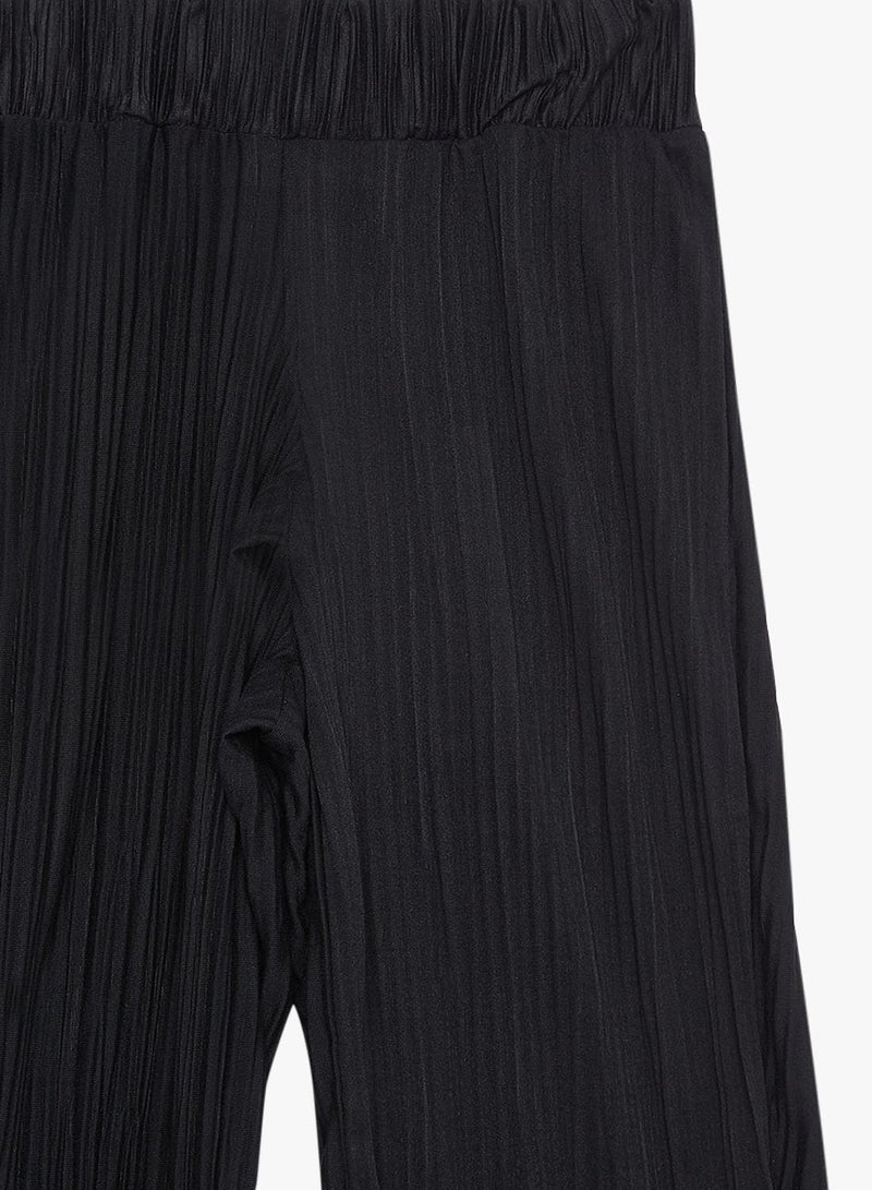 NAME IT Girls Wide Leg Pants Black  - Image 3