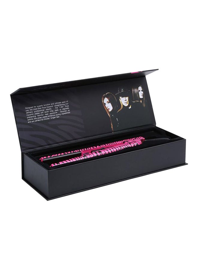 Wide Ceramic Flat Iron Pink/Black 1.25inch - v1582520259/N11264974A_4