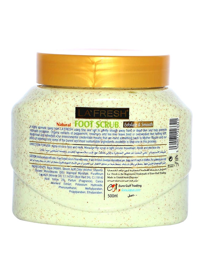 LA FRESH Natural Foot Peppermint Scrub 500ml  - Image 2