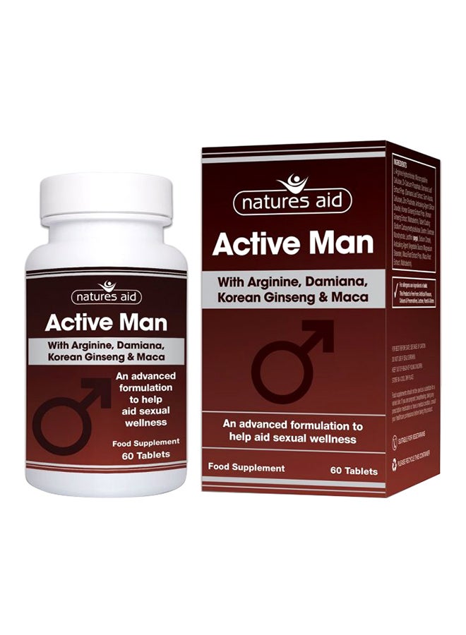 Natures Aid Pack Of 60 Active Man Tablets - Image 4