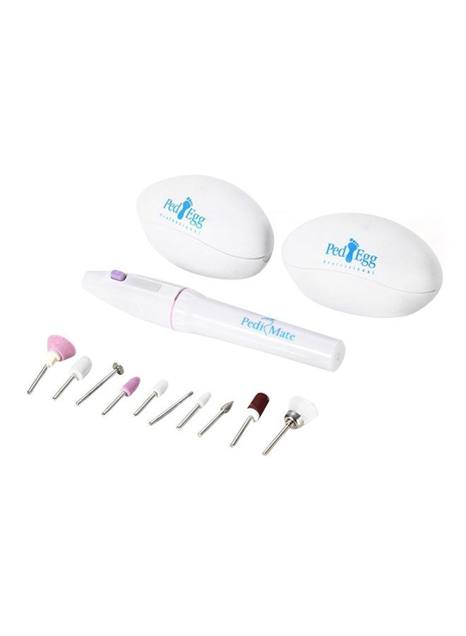 Pedi Mate 18 Piece Nail Grooming Kit White  - Image 3
