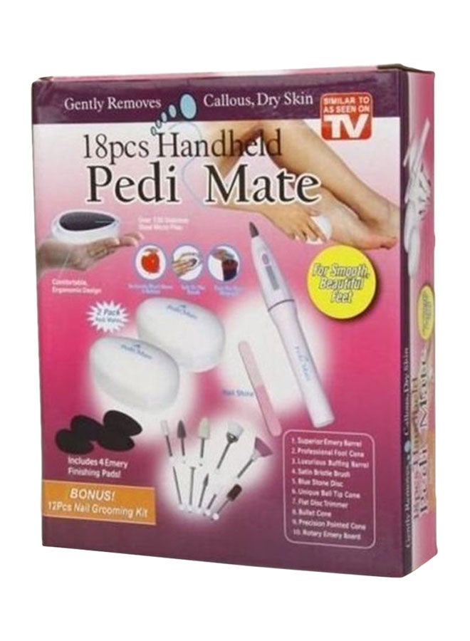 Pedi Mate 18 Piece Nail Grooming Kit White  - Image 5