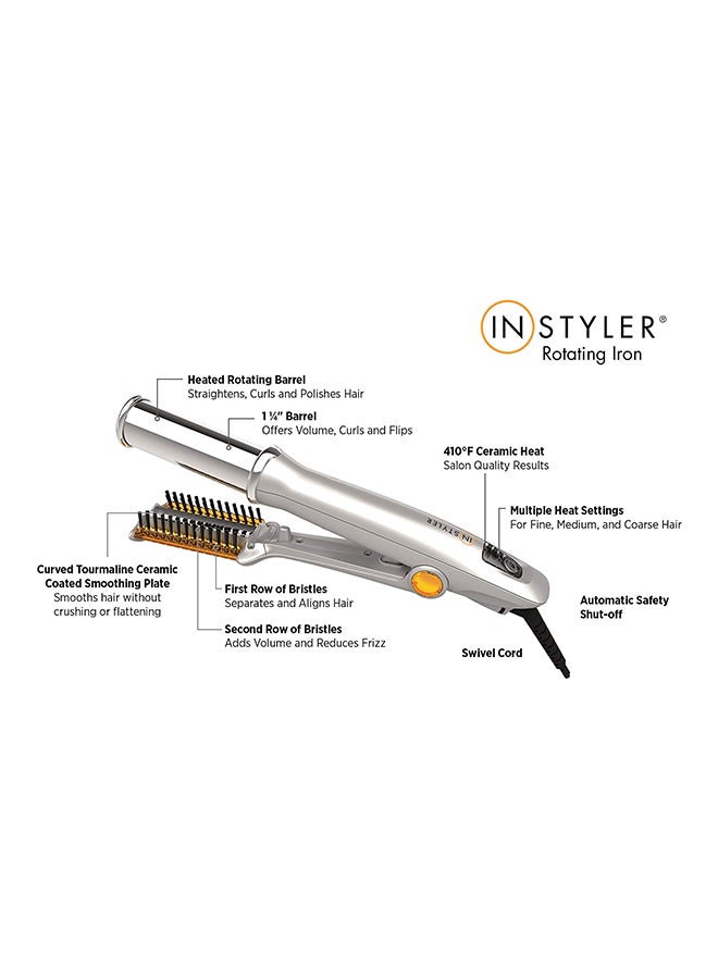 InStyler Hair Styler Silver/Orange/Black - Image 3