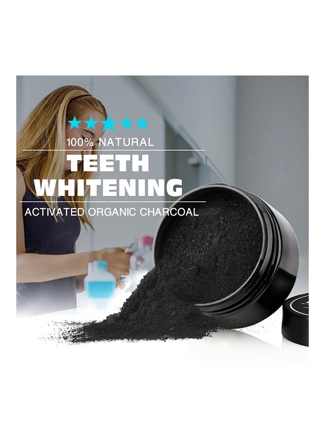 TEETH WHITENING - Natural Activated Organic Charcoal Teeth Whitening Powder Black 30grams - Image 1