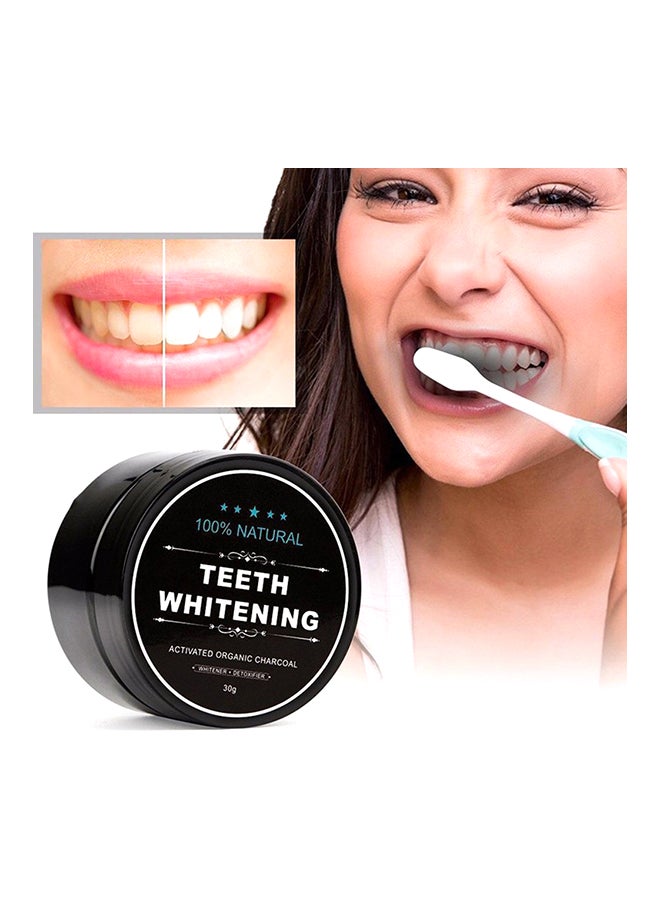 TEETH WHITENING - Natural Activated Organic Charcoal Teeth Whitening Powder Black 30grams - Image 1