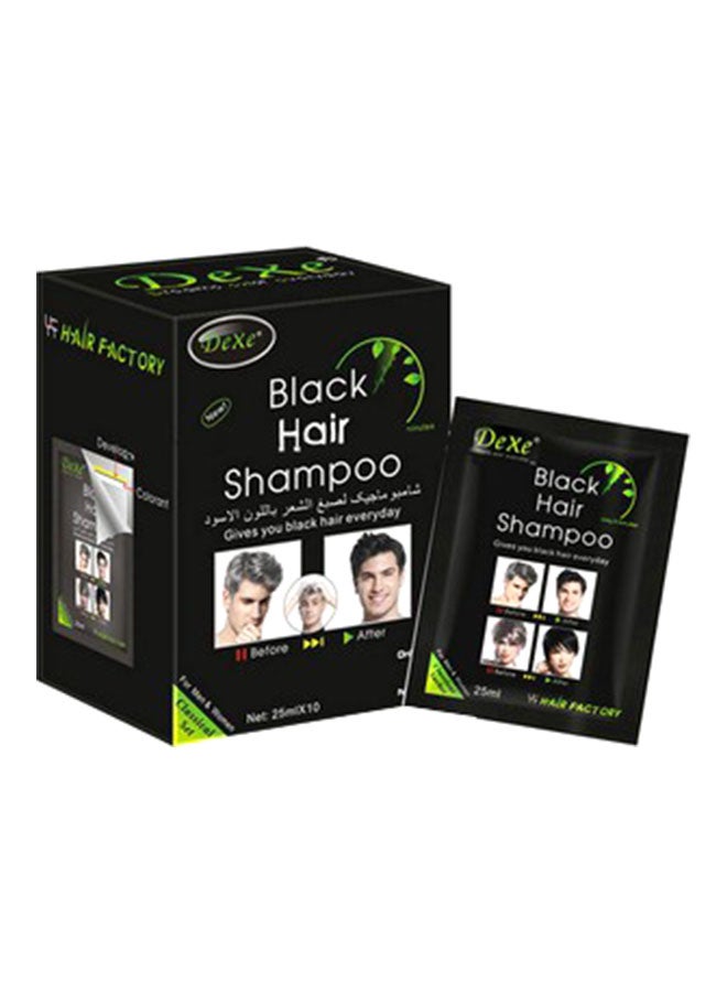 Hair Colouring Shampoo Black 10x25ml - v1582520726/N13770512A_2