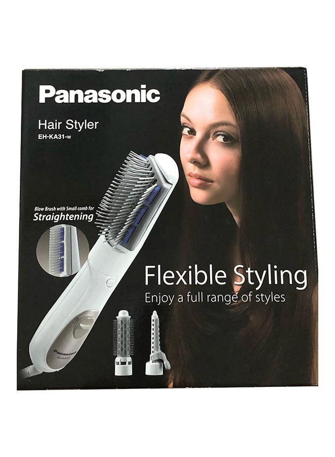 Panasonic - Hair Styler With 3 Attachments White 195x48x48mm - Image 1