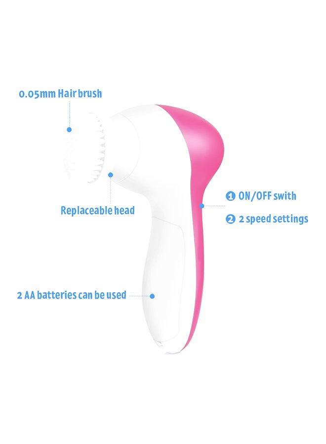 5-In-1 Beauty Care Massager Pink/White - Image 4