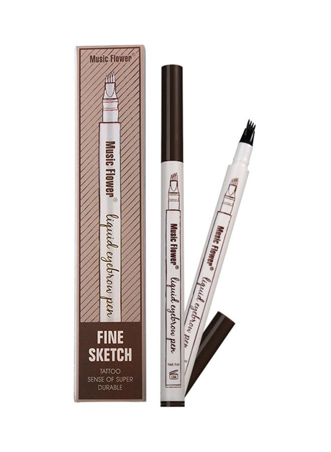 Music Flower - Fine Sketch Liquid Eyebrow Pen Brown - Image 1