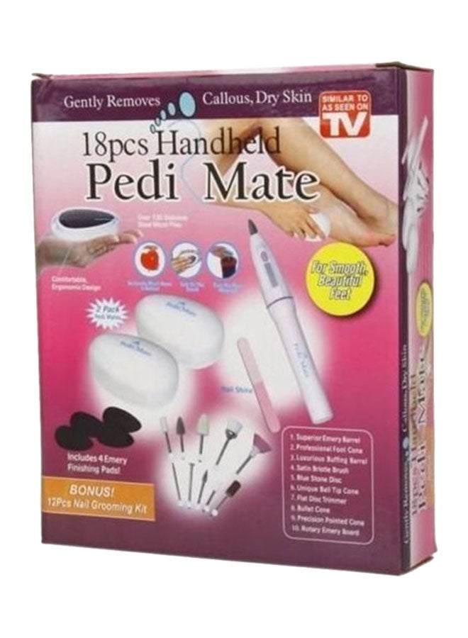 Pedi Mate 18 Piece Nail Grooming Kit White  - Image 2