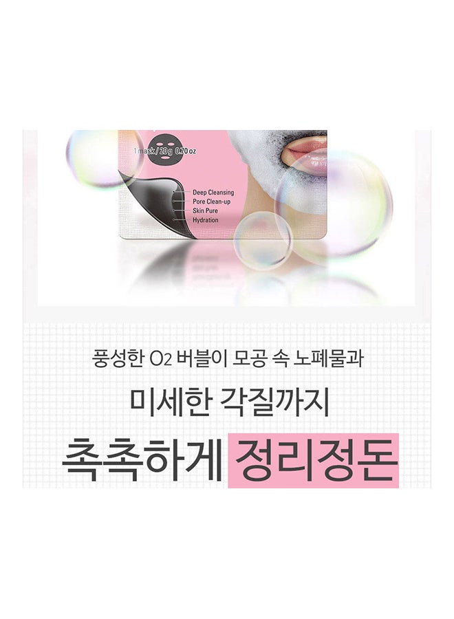 Purederm - Deep Purifying Black O2 Bubble Mask 20grams - Image 1